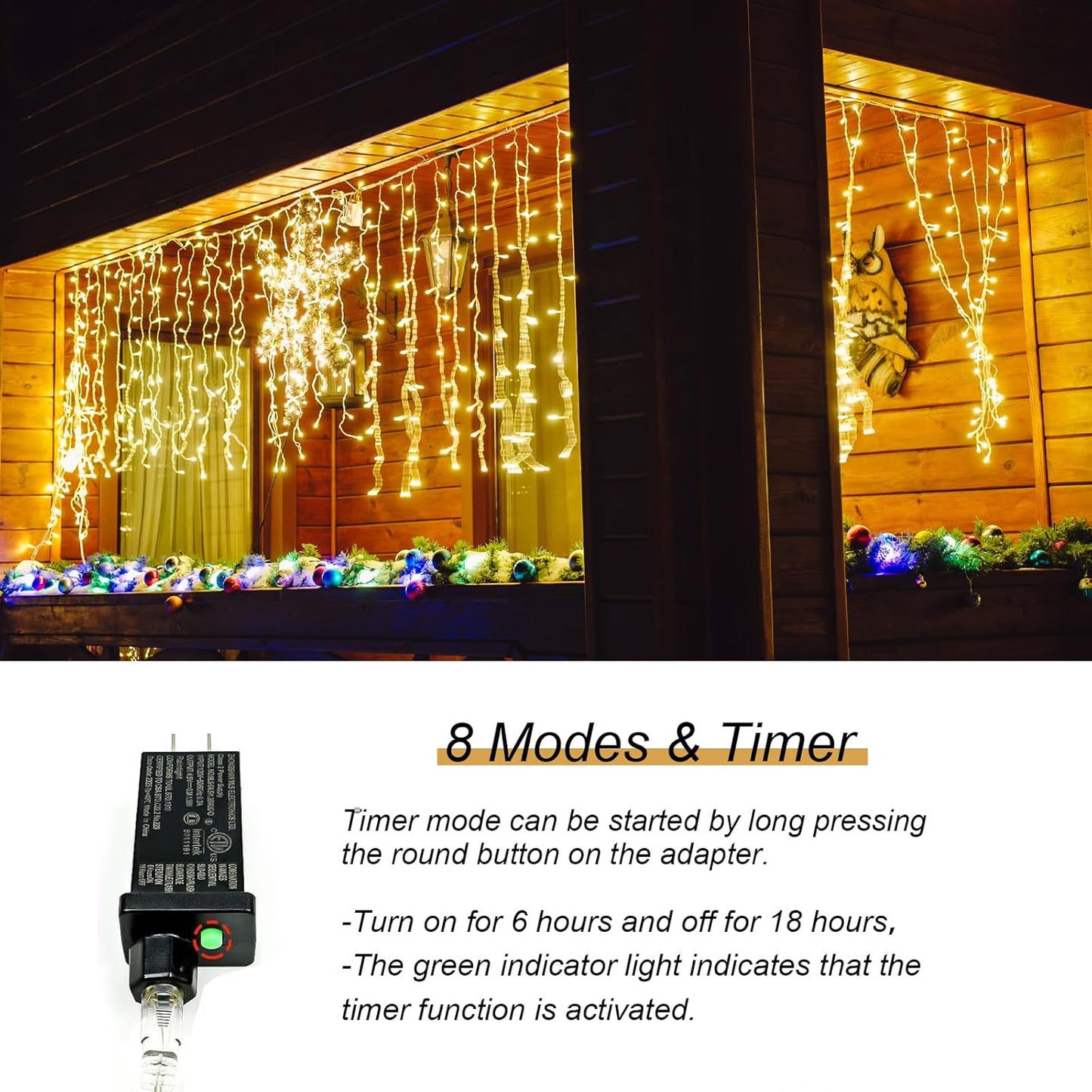 Twinkle LED Curtain Lights