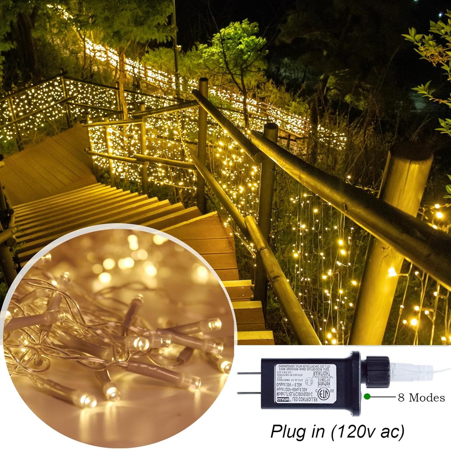 Twinkle LED Curtain Lights