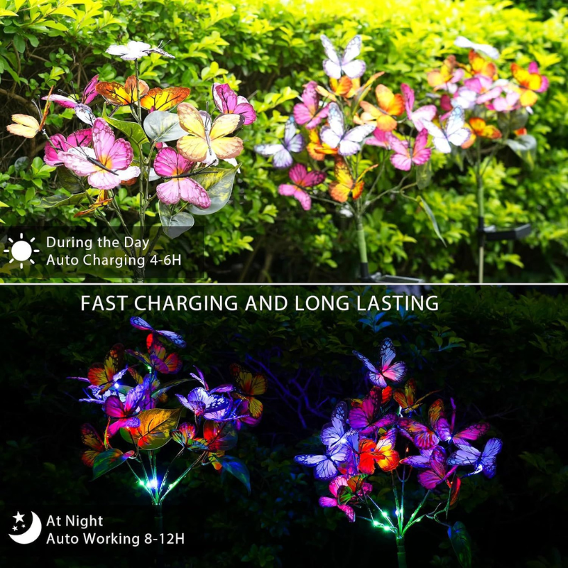 Colorful Butterfly Stake Lights