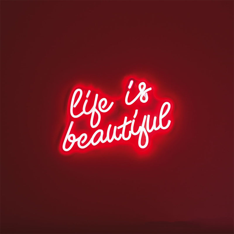 life is beautiful neon light