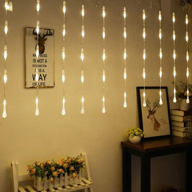 Water Drop Curtain Lights