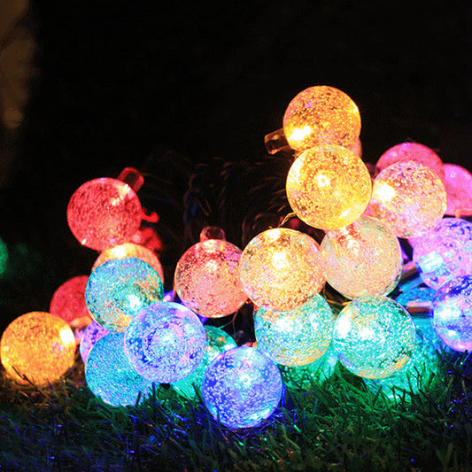 bubble solar string lights