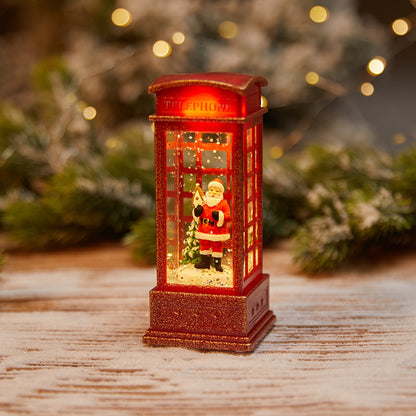 Christmas Phone Booth Lantern