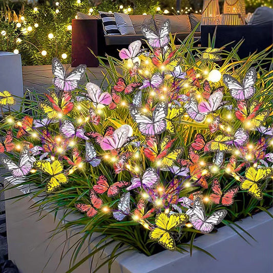 Colorful Butterfly Stake Lights