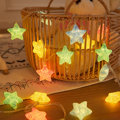 Cracked Star String Lights