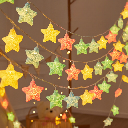 Cracked Star String Lights