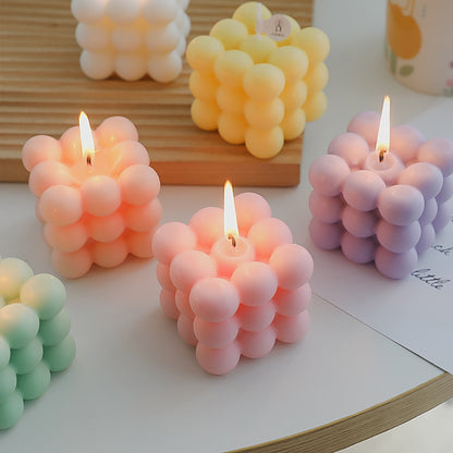 round rubiks cube scented candles