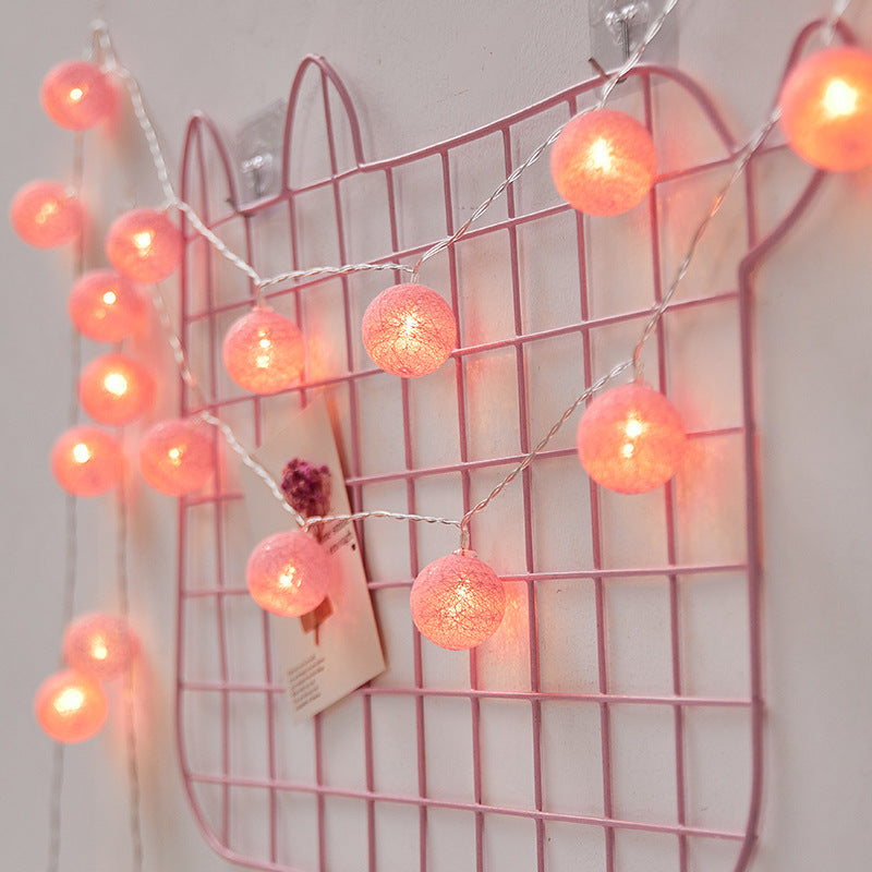 Small Cotton Thread Balls Lights