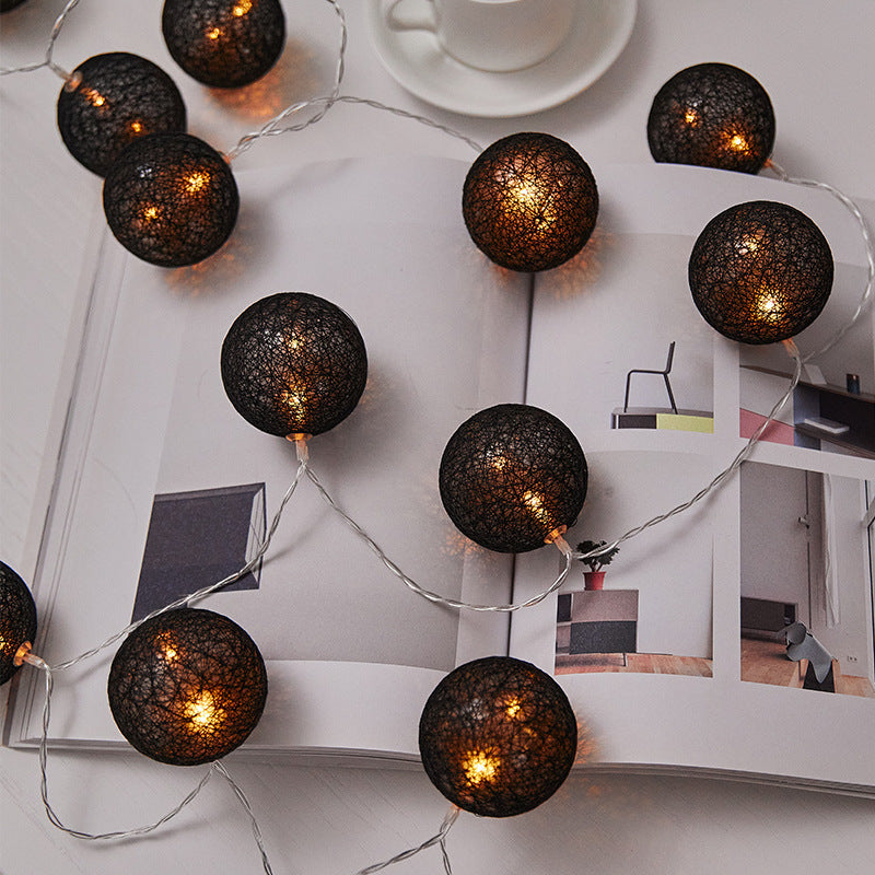 Small Cotton Thread Balls Lights