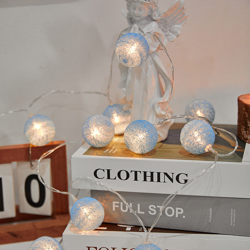 Small Cotton Thread Balls Lights